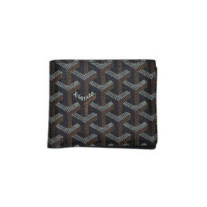 GOYARD Victoire bifold wallet black Goyardine canvas